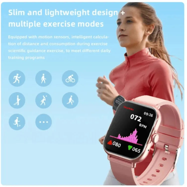 A58 Plus 6 in 1 - Smartwatch For Women | Best Quality Smart Watch For Girls | Perfect For Gift - Pink