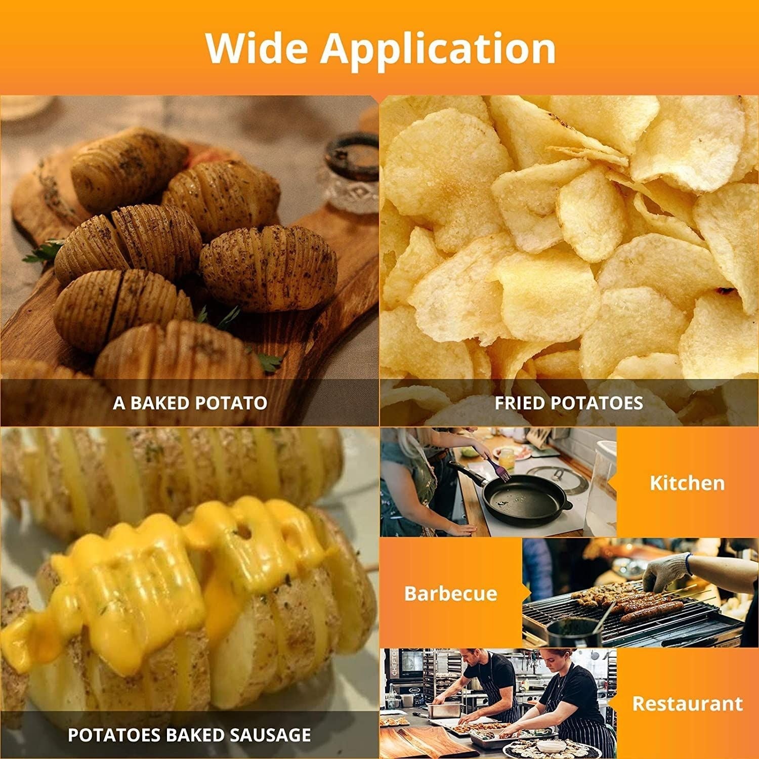 Tornado Potato Spiral Cutter, Manual Stainless Steel Potatoes Twister Slicer
