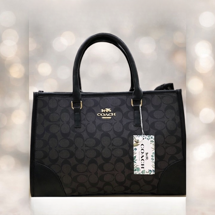 Coach Signature Tote Bag for Women – Premium Shoulder Handbag with Wallet