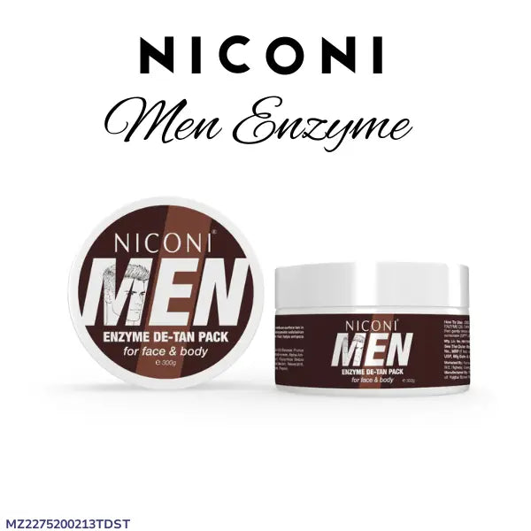 Niconi Men Enzyme De Tan Pack For Face And Body Best Quality Skincare Solution - 300g